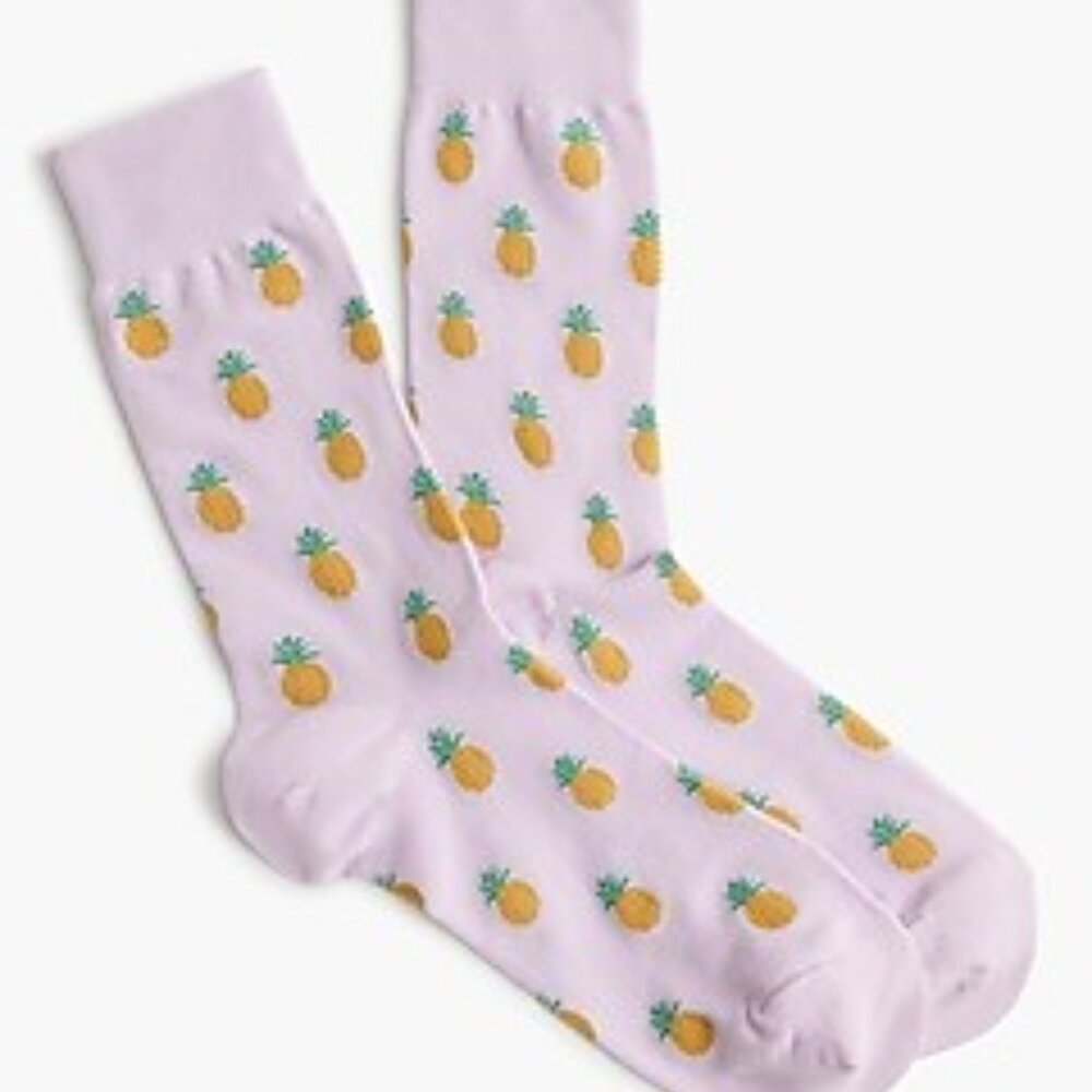J Crew pineapple scoks (New)